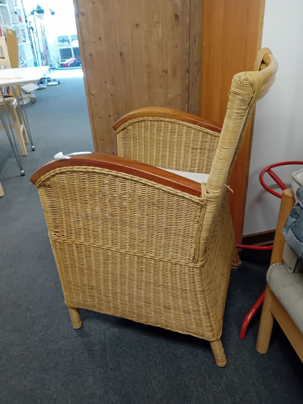 Rattan stol.